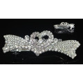 Kundenspezifische glänzende Rhinestone Hairgrip Kristall Barrette Headwear